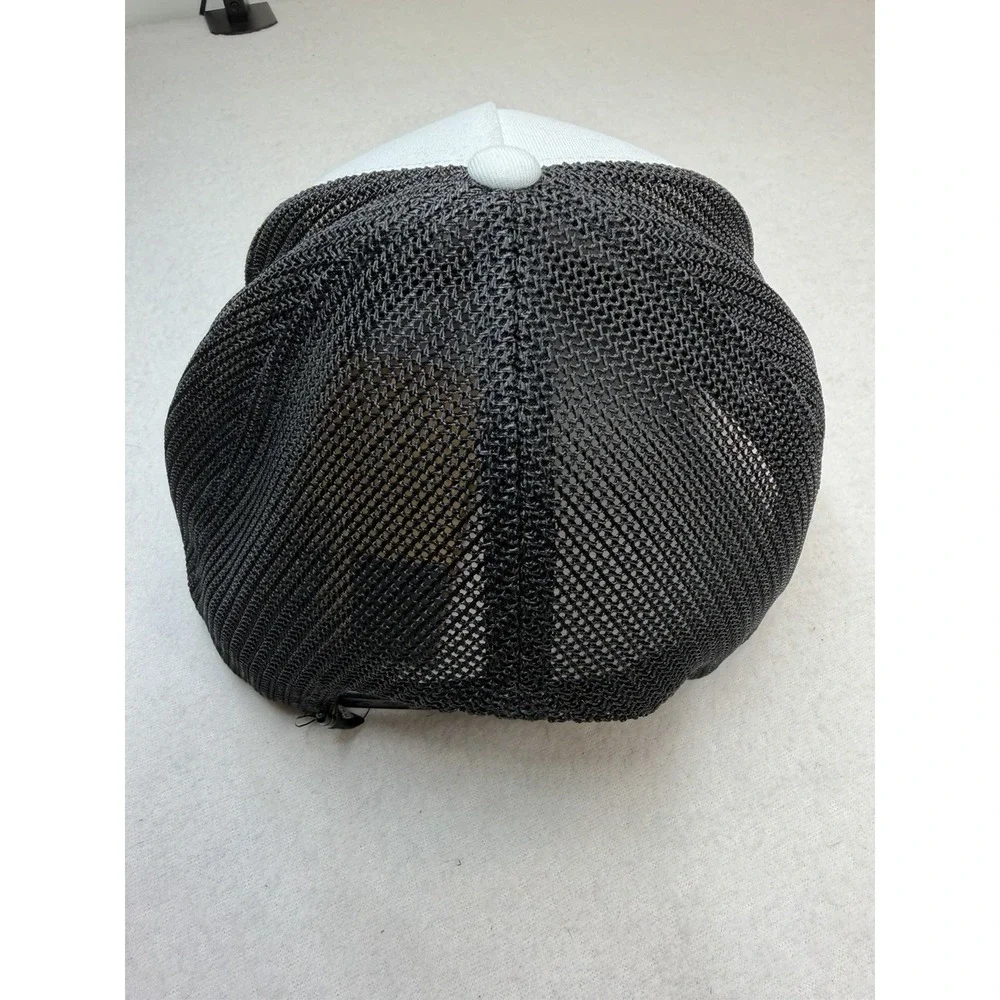 The North Face Mens Keep It Patched Trucker Cap Hat TNF Black Horizon Red White